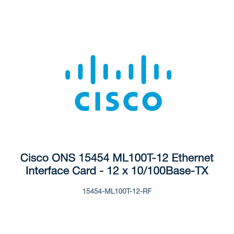 15454-ML100T-12-RF: Cisco ONS 15454 ML100T-12 Ethernet Interface Card