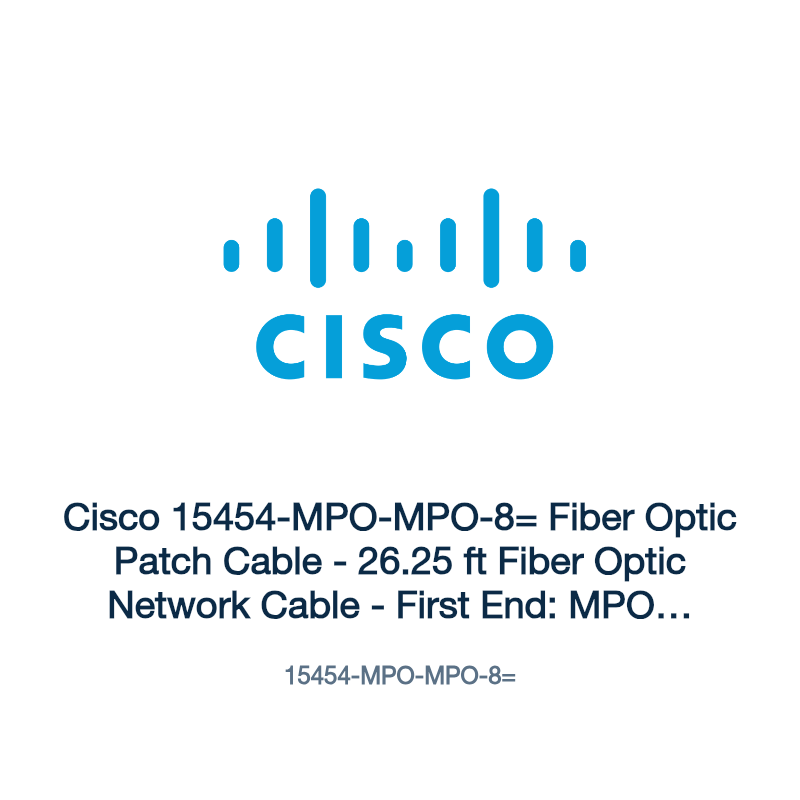 15454-MPO-MPO-8=: Cisco 15454-MPO-MPO-8= Fiber Optic Patch Cable