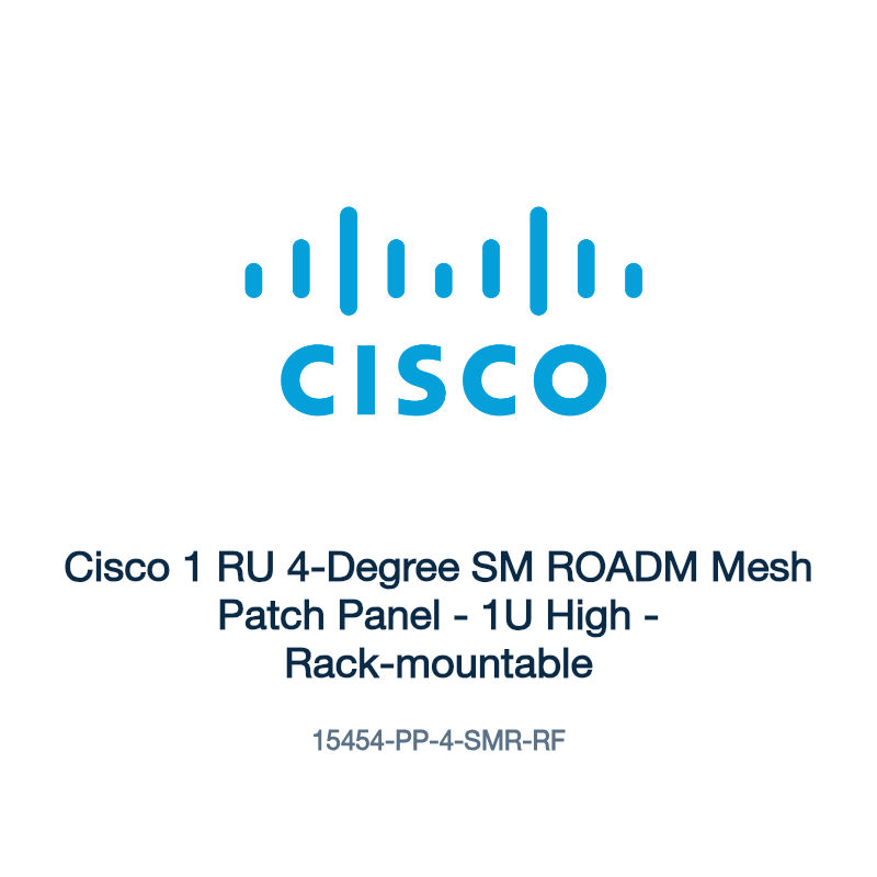 15454-PP-4-SMR-RF: Cisco 1 RU 4-Degree SM ROADM Mesh Patch Panel