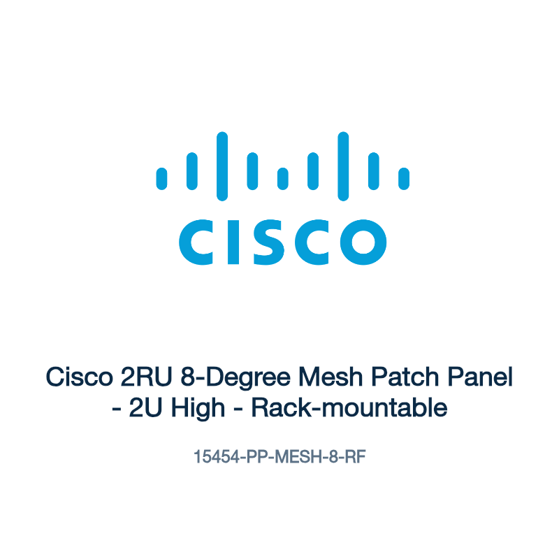 15454-PP-MESH-8-RF: Cisco 2RU 8-Degree Mesh Patch Panel