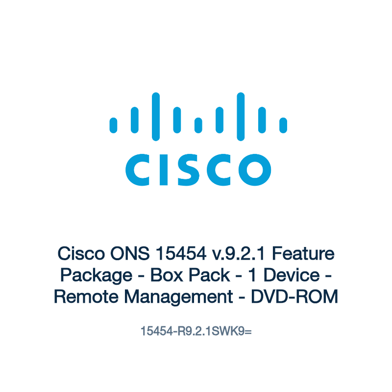 15454-R9.2.1SWK9=: Cisco ONS 15454 v.9.2.1 Feature Package