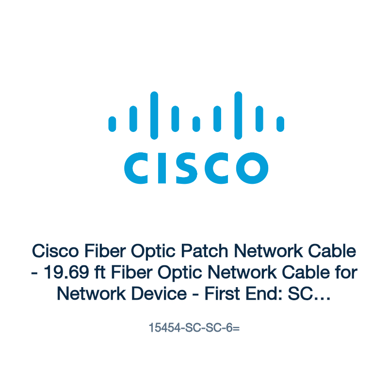 15454-SC-SC-6=: Cisco Fiber Optic Patch Network Cable