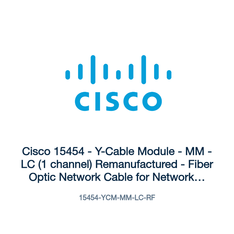 15454-YCM-MM-LC-RF: Cisco 15454 - Y-Cable Module - MM - LC (1 channel) Remanufactured