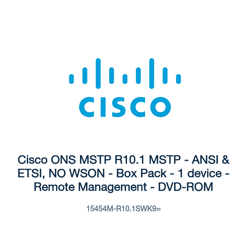 15454M-R10.1SWK9=: Cisco ONS MSTP R10.1 MSTP
