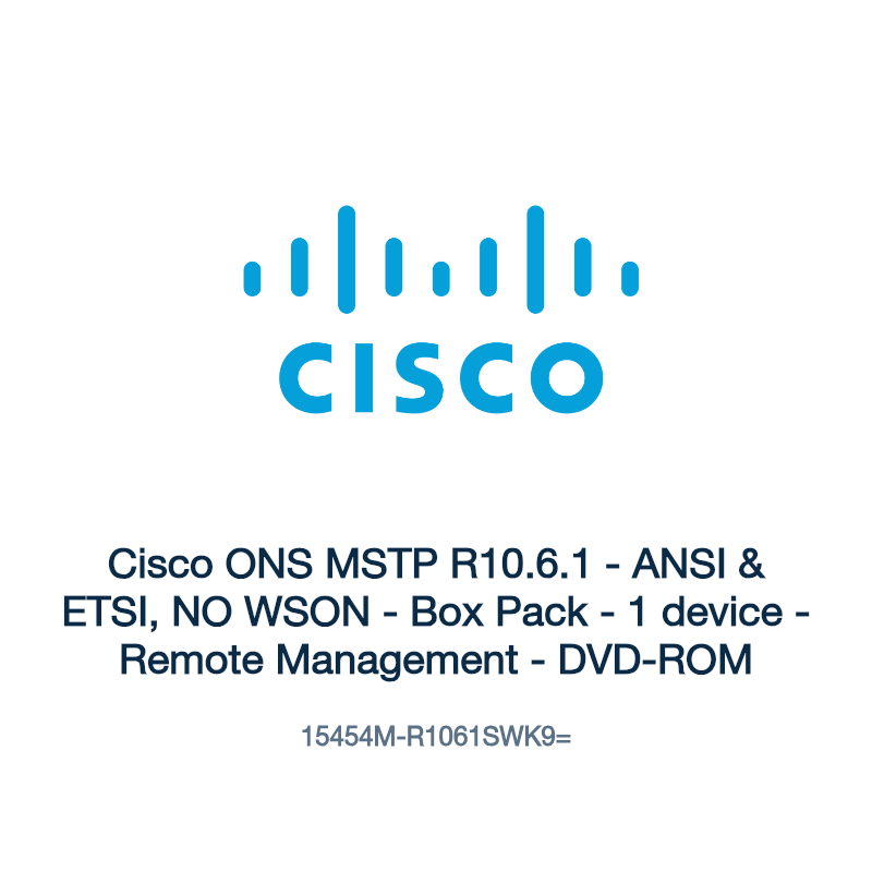 15454M-R1061SWK9=: Cisco ONS MSTP R10.6.1