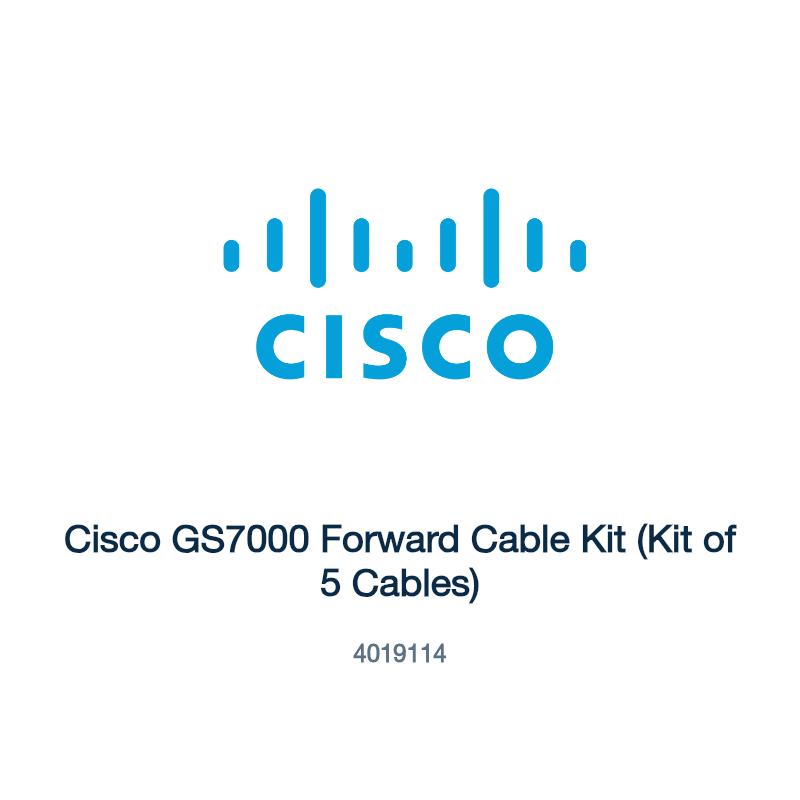 4019114: Cisco GS7000 Forward Cable Kit (Kit of 5 Cables)