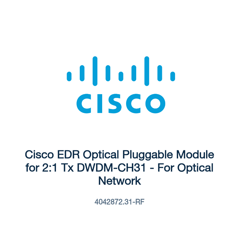 4042872.31-RF: Cisco EDR Optical Pluggable Module for 2:1 Tx DWDM-CH31