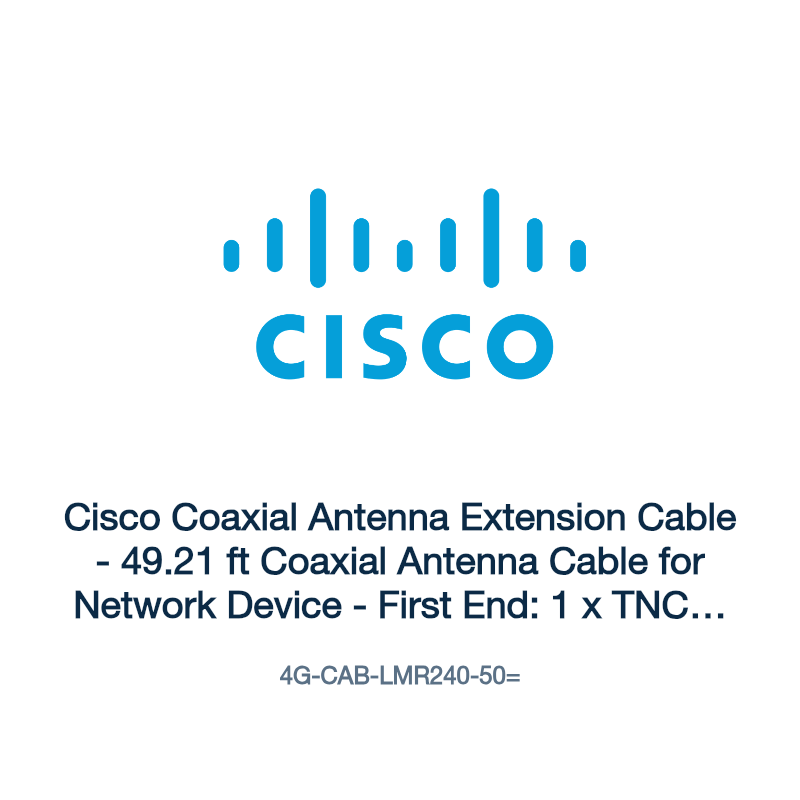4G-CAB-LMR240-50=: Cisco Coaxial Antenna Extension Cable