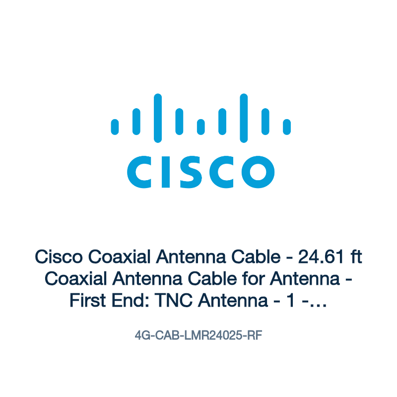 4G-CAB-LMR24025-RF: Cisco Coaxial Antenna Cable