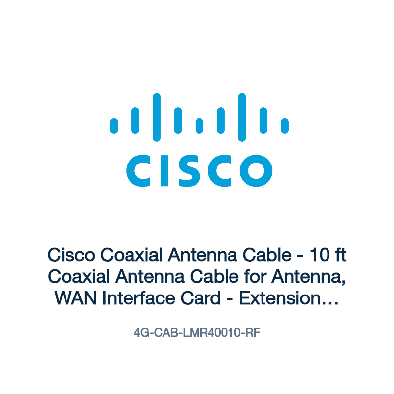 4G-CAB-LMR40010-RF: Cisco Coaxial Antenna Cable
