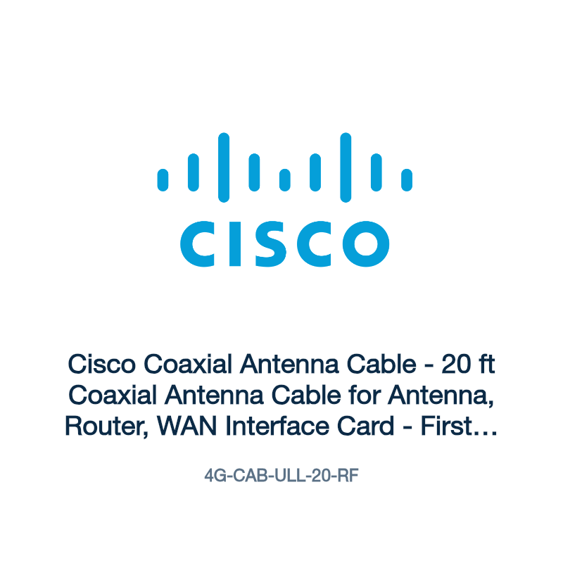 4G-CAB-ULL-20-RF: Cisco Coaxial Antenna Cable
