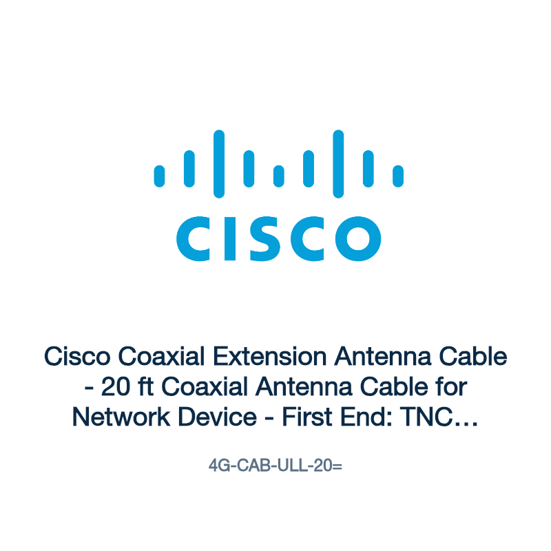 4G-CAB-ULL-20=: Cisco Coaxial Extension Antenna Cable