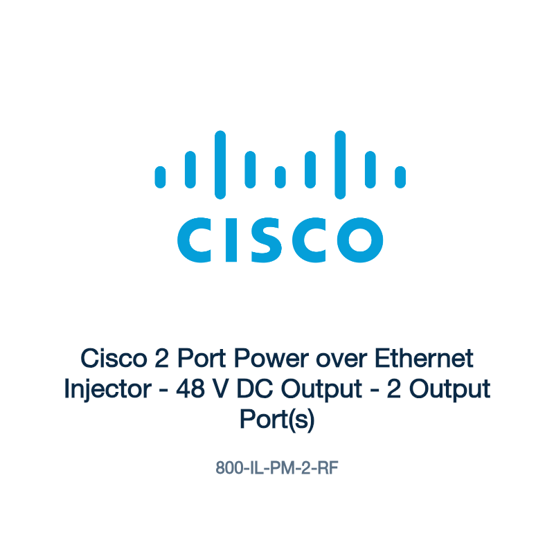 800-IL-PM-2-RF: Cisco 2 Port Power over Ethernet Injector