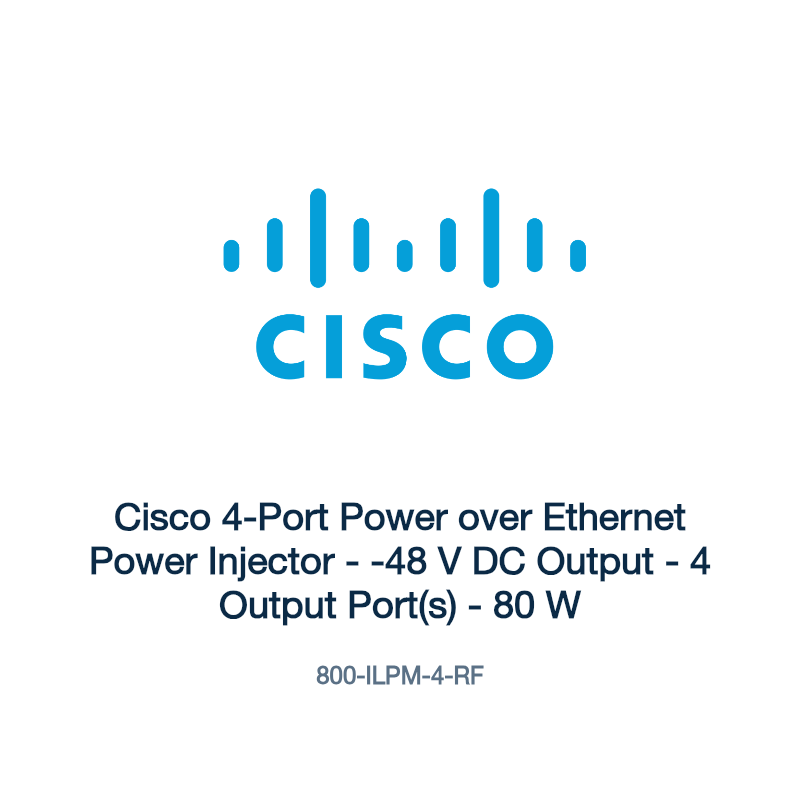 800-ILPM-4-RF: Cisco 4-Port Power over Ethernet Power Injector