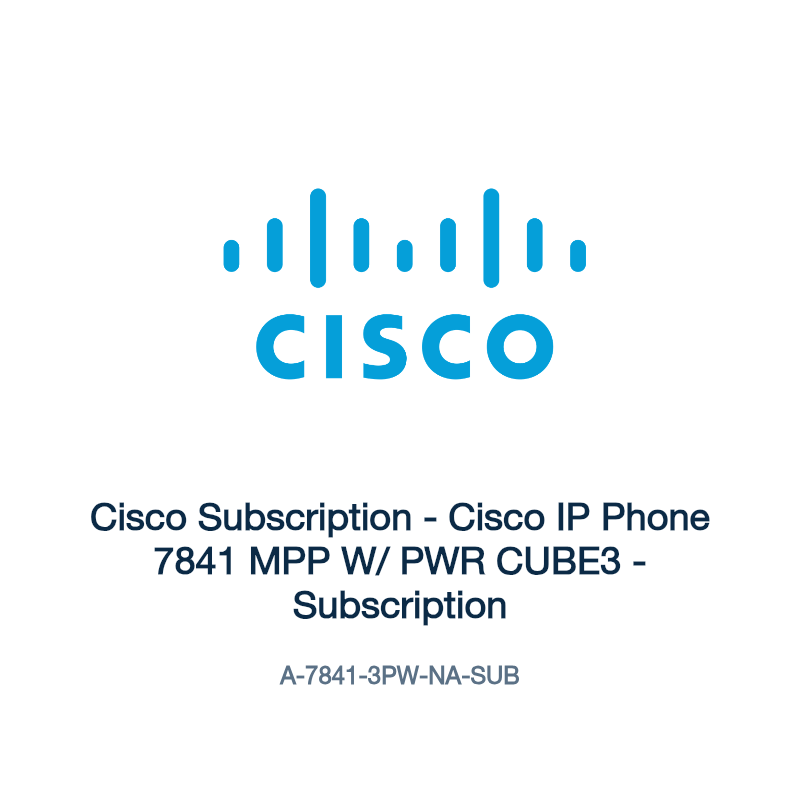 A-7841-3PW-NA-SUB: Cisco Subscription