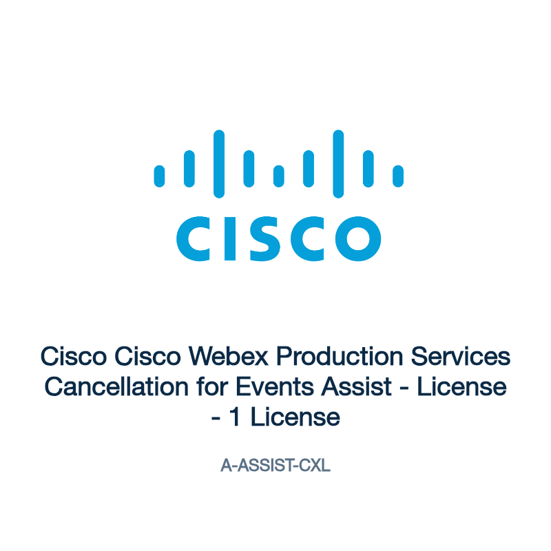 A-ASSIST-CXL: Cisco Cisco Webex Production Services Cancellation for Events Assist