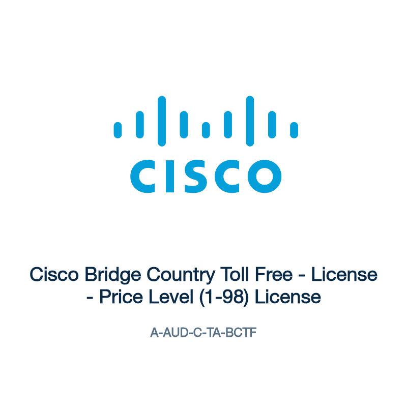 A-AUD-C-TA-BCTF: Cisco Bridge Country Toll Free