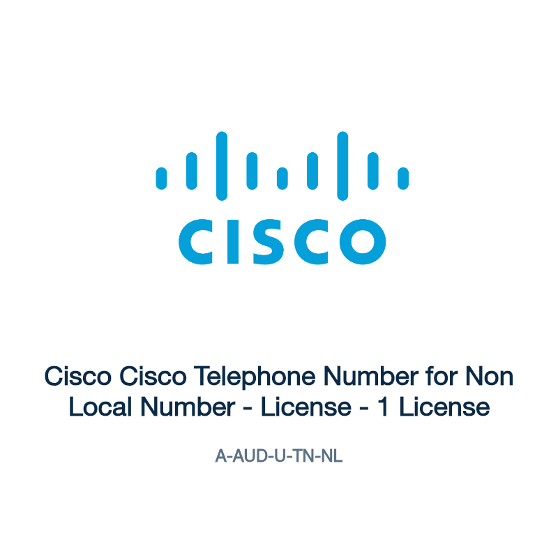 A-AUD-U-TN-NL: Cisco Cisco Telephone Number for Non Local Number