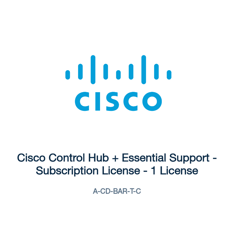 A-CD-BAR-T-C: Cisco Control Hub + Essential Support