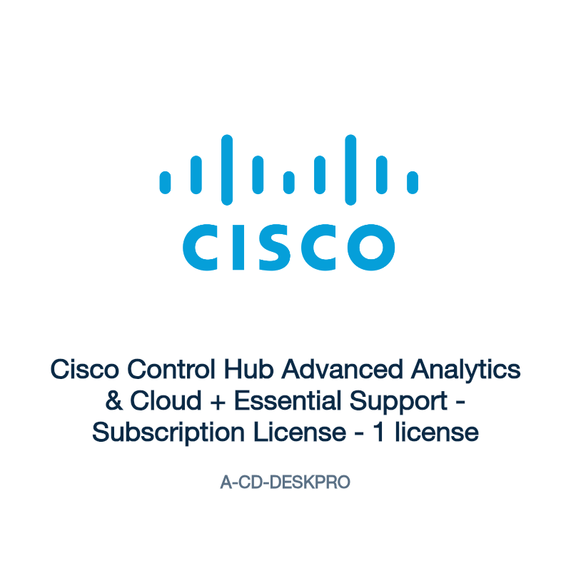 A-CD-DESKPRO: Cisco Control Hub Advanced Analytics & Cloud + Essential Support