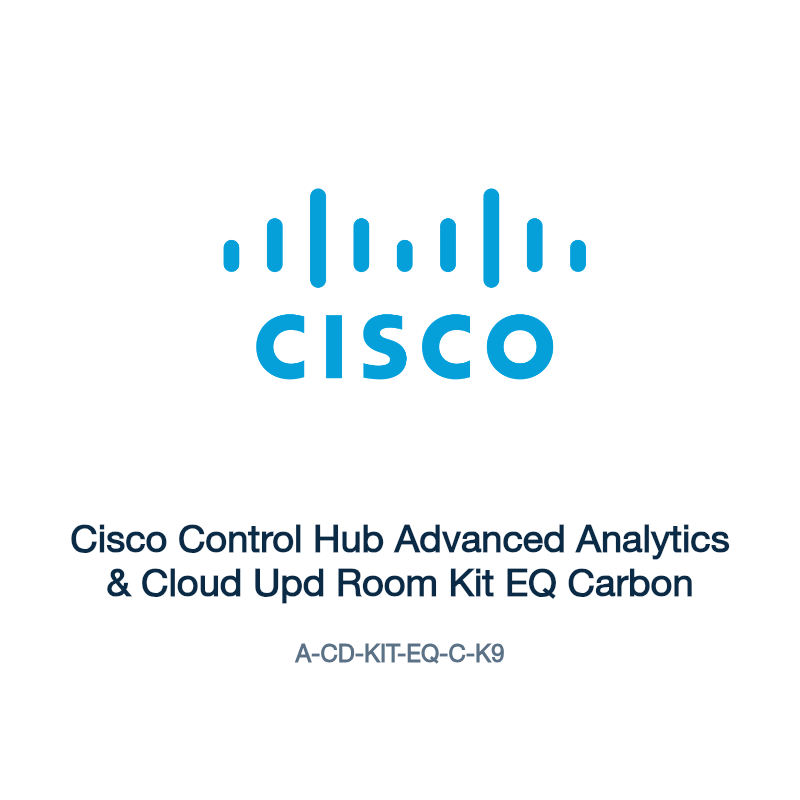 A-CD-KIT-EQ-C-K9: Cisco Control Hub Advanced Analytics & Cloud Upd Room Kit EQ Carbon