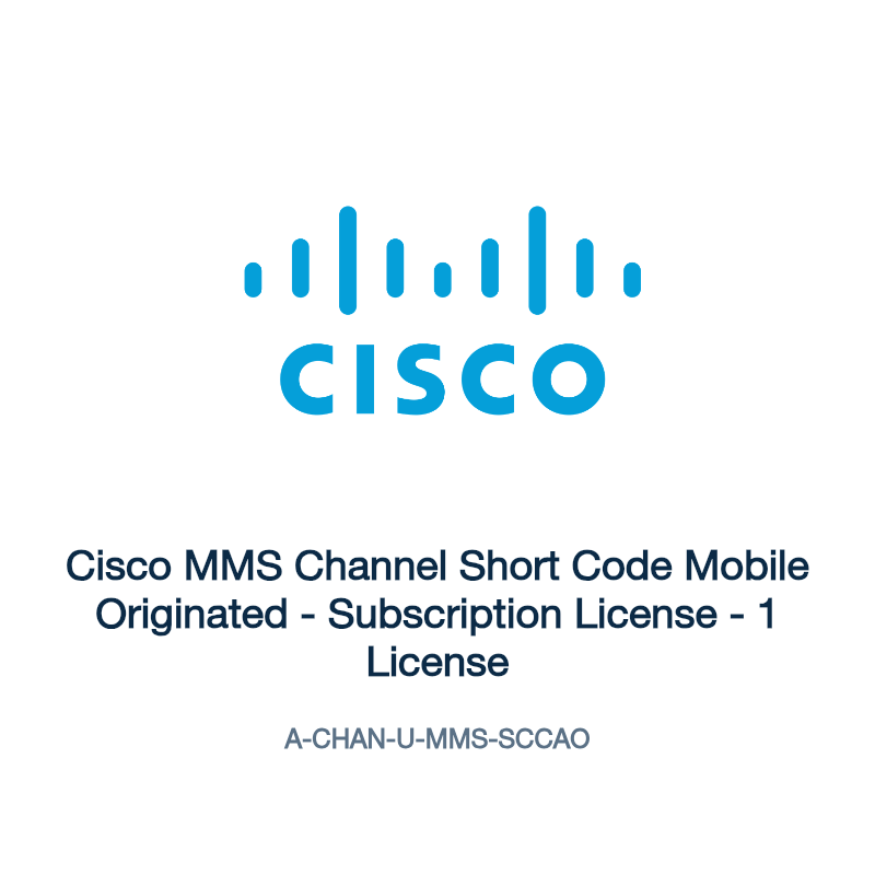 A-CHAN-U-MMS-SCCAO: Cisco MMS Channel Short Code Mobile Originated