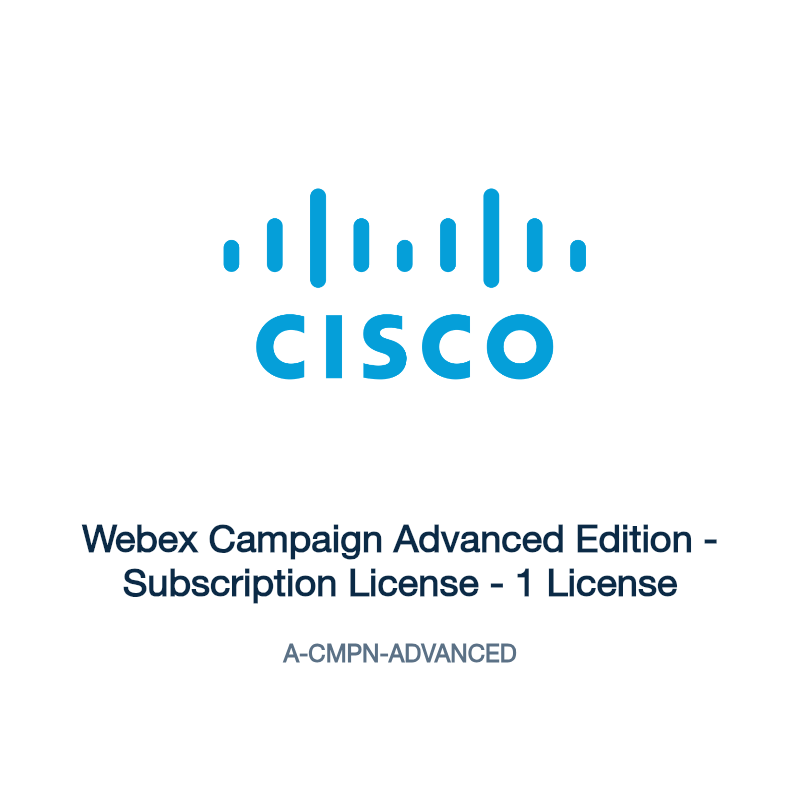 A-CMPN-ADVANCED: Webex Campaign Advanced Edition