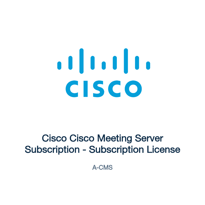 A-CMS: Cisco Cisco Meeting Server Subscription