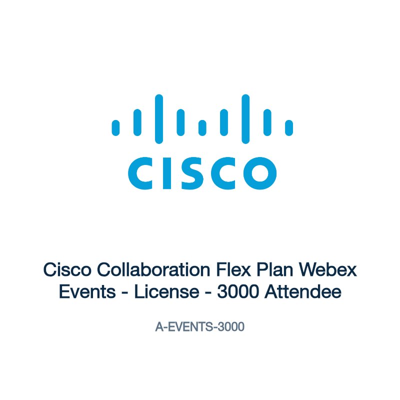 A-EVENTS-3000: Cisco Collaboration Flex Plan Webex Events