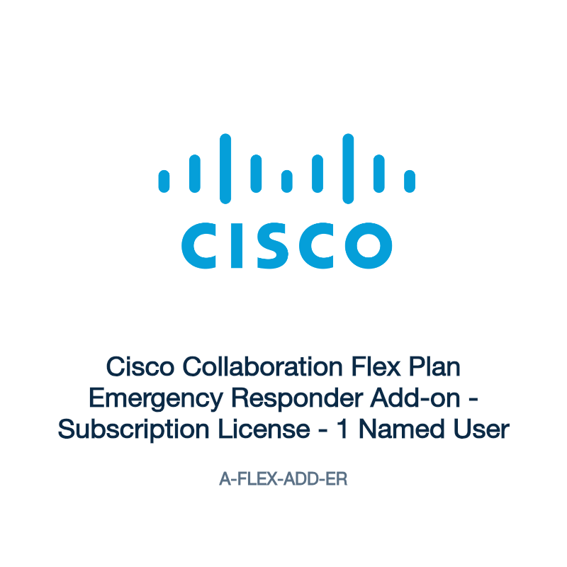 A-FLEX-ADD-ER: Cisco Collaboration Flex Plan Emergency Responder Add-on