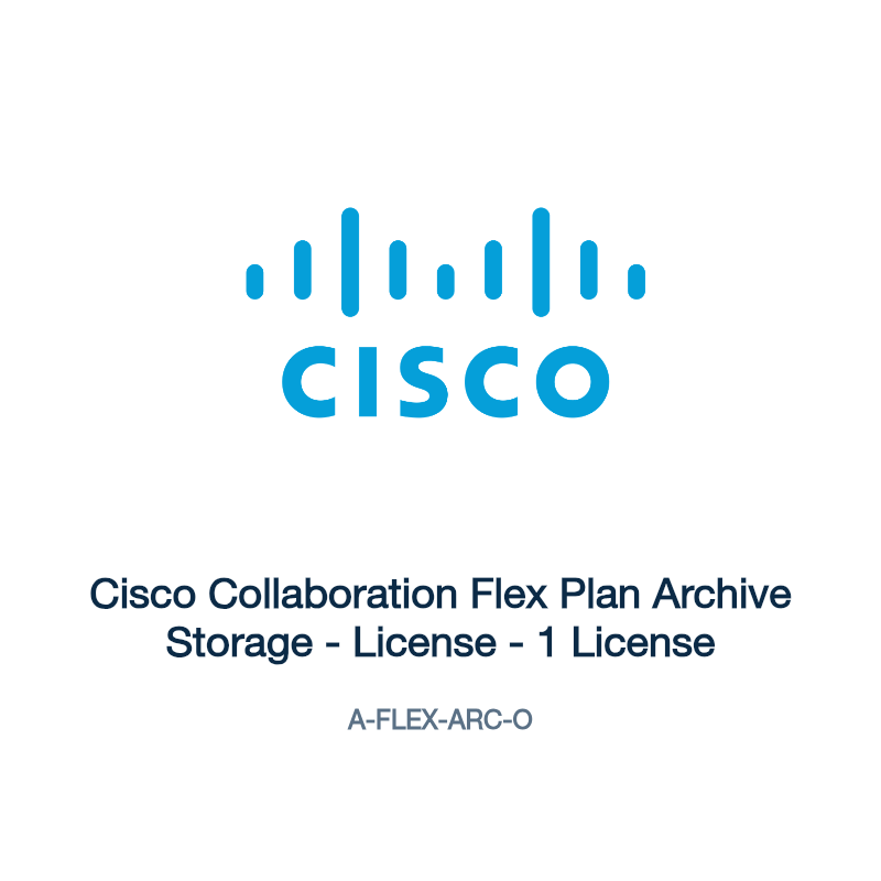 A-FLEX-ARC-O: Cisco Collaboration Flex Plan Archive Storage