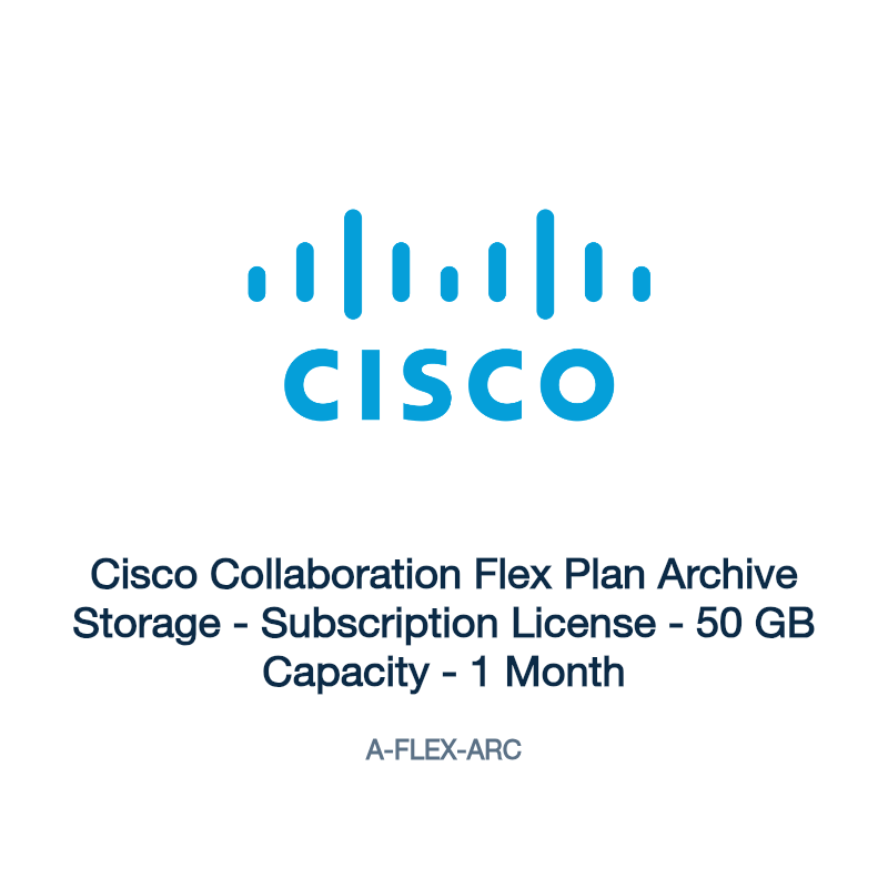 A-FLEX-ARC: Cisco Collaboration Flex Plan Archive Storage