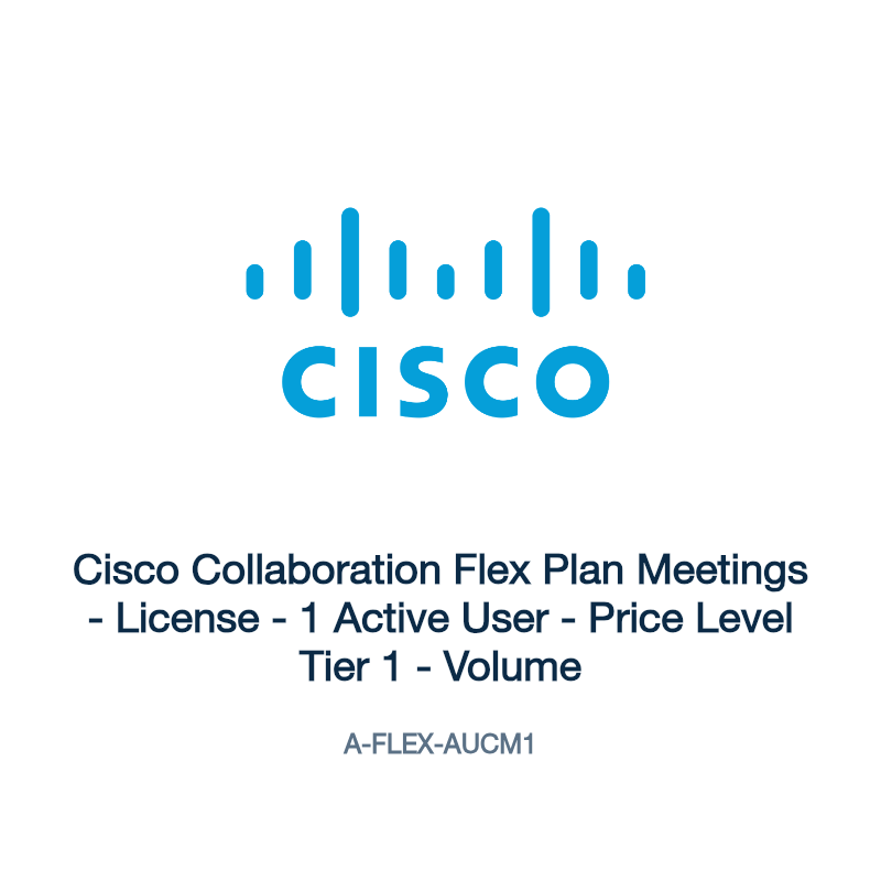 A-FLEX-AUCM1: Cisco Collaboration Flex Plan Meetings