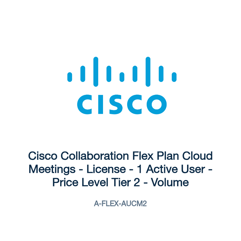 A-FLEX-AUCM2: Cisco Collaboration Flex Plan Cloud Meetings