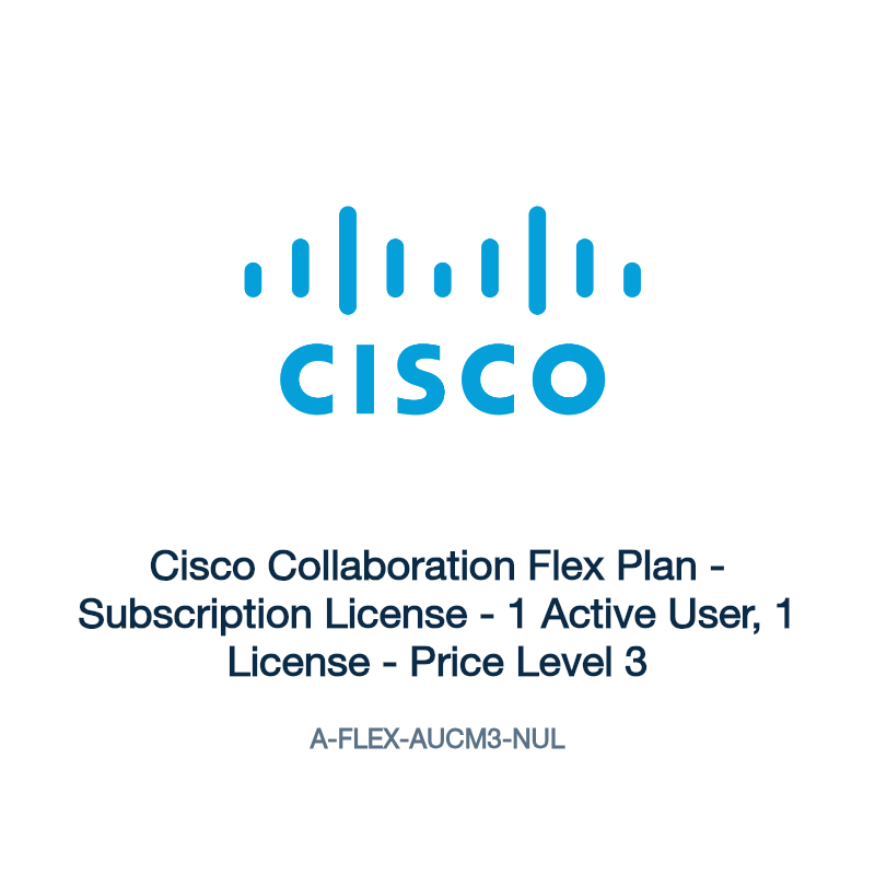 A-FLEX-AUCM3-NUL: Cisco Collaboration Flex Plan