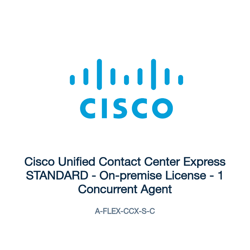 A-FLEX-CCX-S-C: Cisco Unified Contact Center Express STANDARD