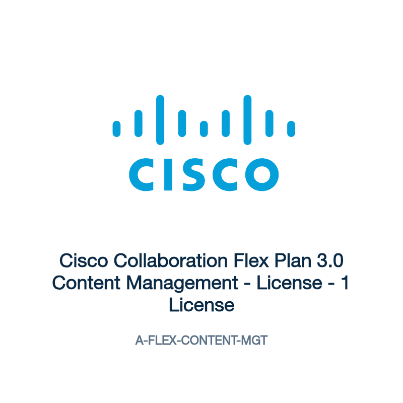 A-FLEX-CONTENT-MGT: Cisco Collaboration Flex Plan 3.0 Content Management