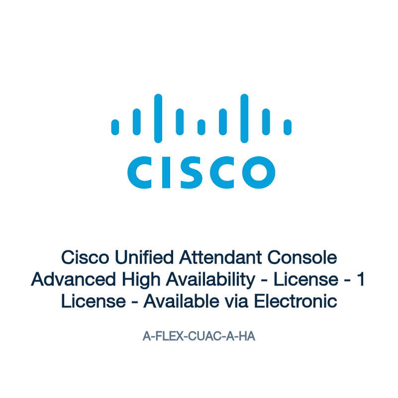 A-FLEX-CUAC-A-HA: Cisco Unified Attendant Console Advanced High Availability