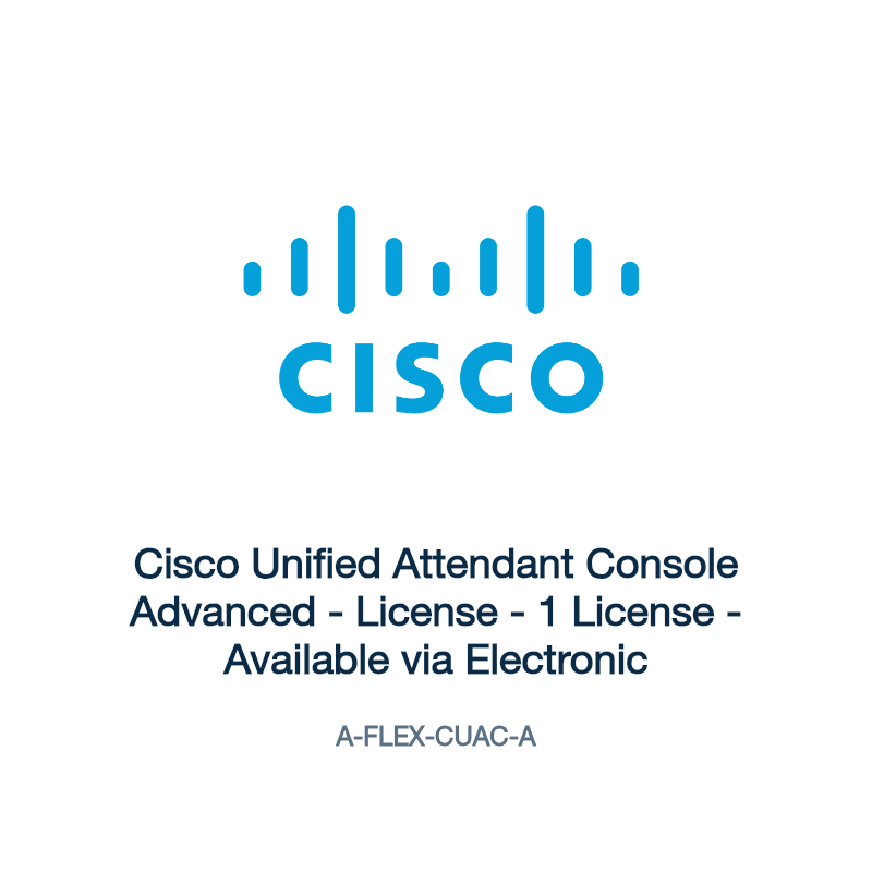 A-FLEX-CUAC-A: Cisco Unified Attendant Console Advanced
