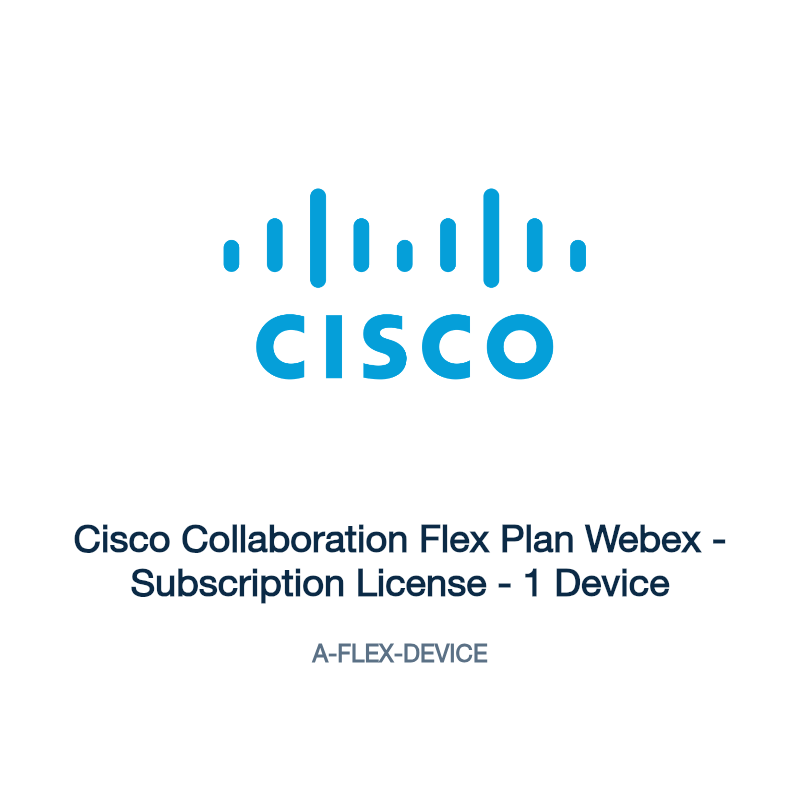 A-FLEX-DEVICE: Cisco Collaboration Flex Plan Webex