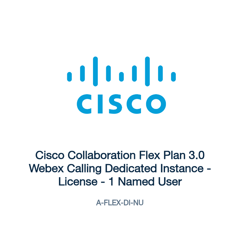 A-FLEX-DI-NU: Cisco Collaboration Flex Plan 3.0 Webex Calling Dedicated Instance