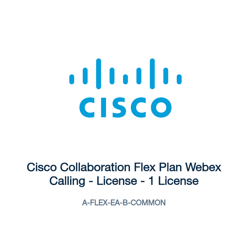 A-FLEX-EA-B-COMMON: Cisco Collaboration Flex Plan Webex Calling