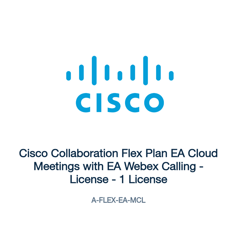 A-FLEX-EA-MCL: Cisco Collaboration Flex Plan EA Cloud Meetings with EA Webex Calling