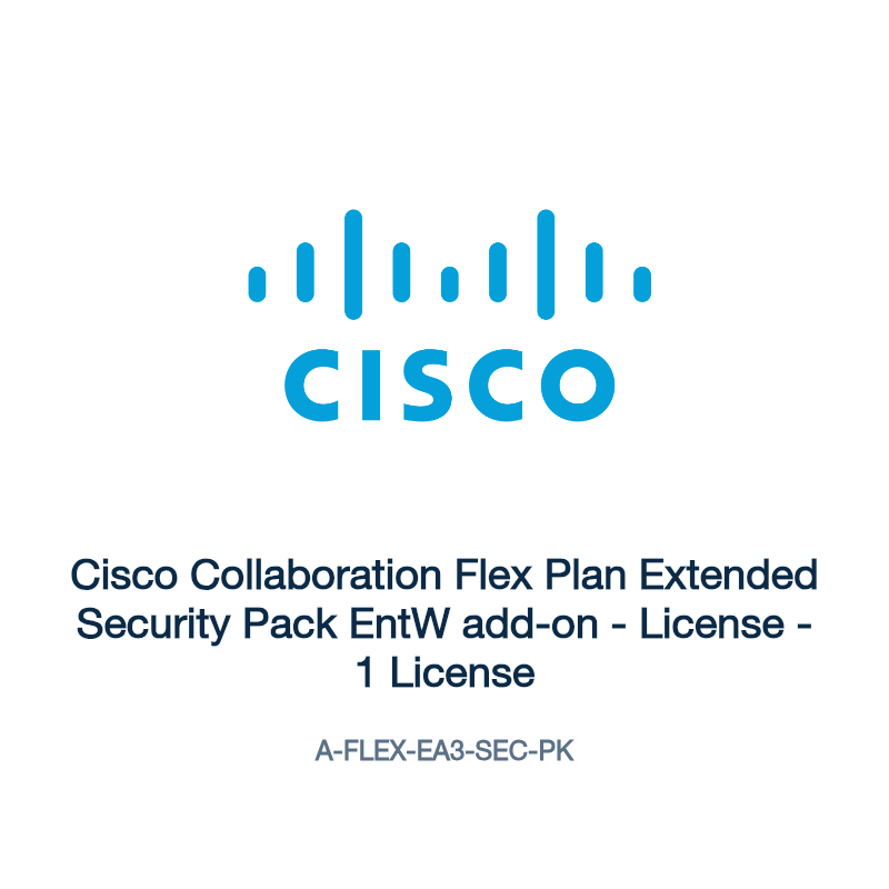 A-FLEX-EA3-SEC-PK: Cisco Collaboration Flex Plan Extended Security Pack EntW add-on