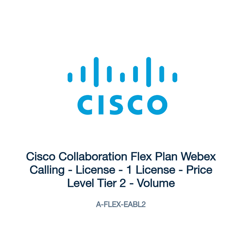 A-FLEX-EABL2: Cisco Collaboration Flex Plan Webex Calling