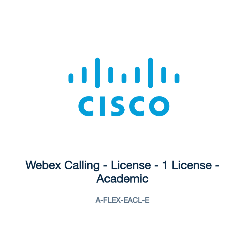 A-FLEX-EACL-E: Webex Calling - License - 1 License - Academic
