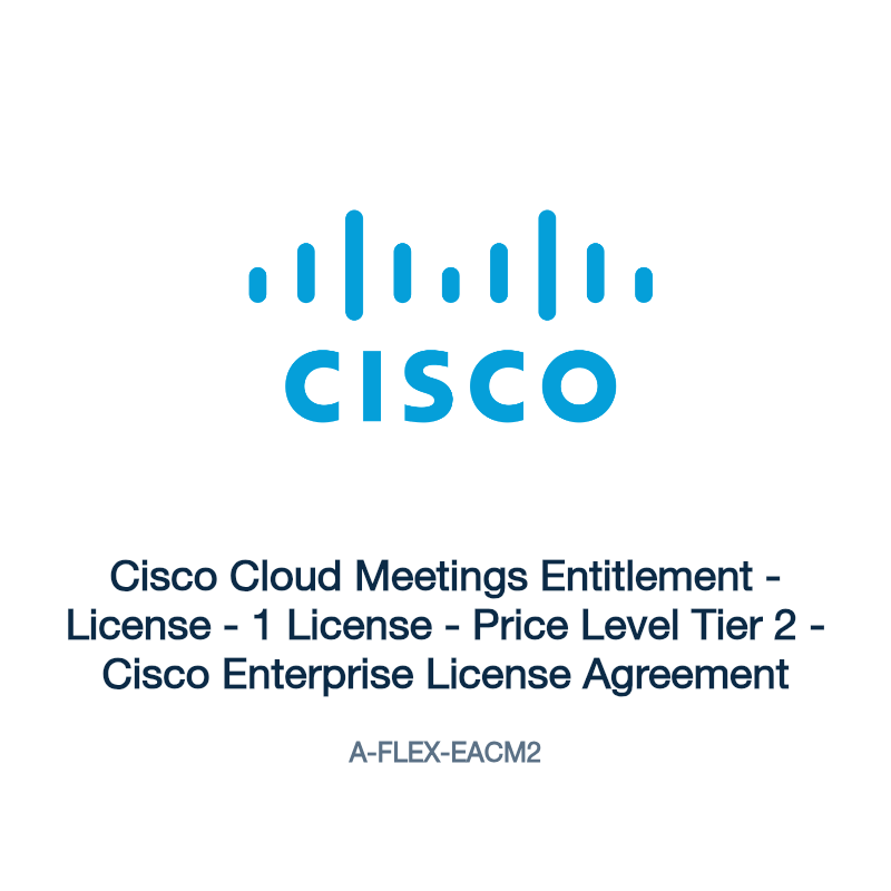 A-FLEX-EACM2: Cisco Cloud Meetings Entitlement
