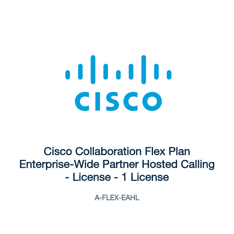 A-FLEX-EAHL: Cisco Collaboration Flex Plan Enterprise-Wide Partner Hosted Calling