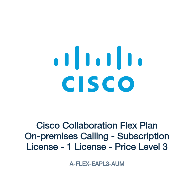 A-FLEX-EAPL3-AUM: Cisco Collaboration Flex Plan On-premises Calling