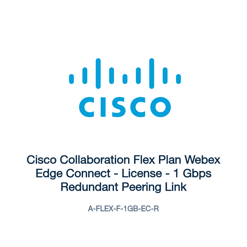 A-FLEX-F-1GB-EC-R: Cisco Collaboration Flex Plan Webex Edge Connect
